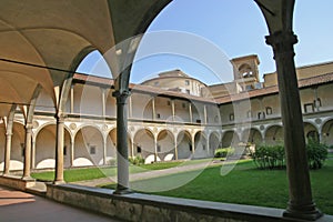 Cloister of basilica Santa Croce