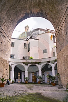 Cloister of the Basilica of Santa Maria della Sanit , Naples photo