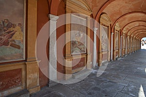 Cloister of the Church of SS Gervasio and Protasio in Baveno photo