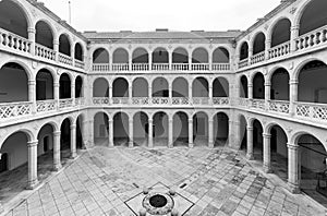 Cloister and colonnades of the University of Valladolid photo