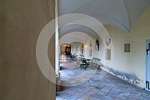 Cloister of convent of Zangberg in bavaria