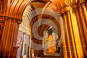 Cloister of the famous Saint Sophie Cathedral (Selimiye Mosque). Nicosia, Cyprus