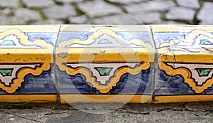 Cloister Garden of the Santa Chiara Monastery in Naples, Italy