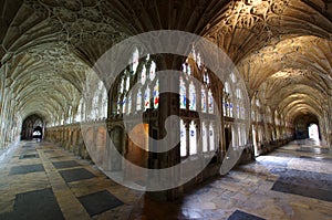 Cloister of Gloucester Cathedral England photo
