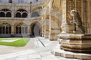 Cloister Jeronimos Monastery Lisbon photo