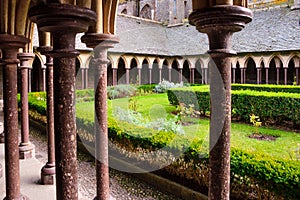 Cloister in Le Mont-Saint-Michel