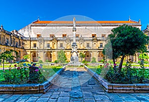 Cloister of monastery of Santa Clara a Nova at Coimbra, Portugal