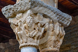 Cloister at the Monastery of Santa Maria de Ripoll in Spain