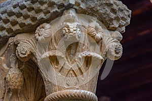 Cloister at the Monastery of Santa Maria de Ripoll in Spain