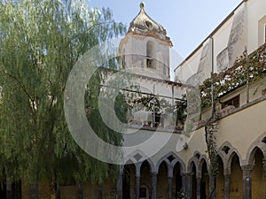 Cloister of san francesco in sorrento quiet monastery of the fourteenth century photo