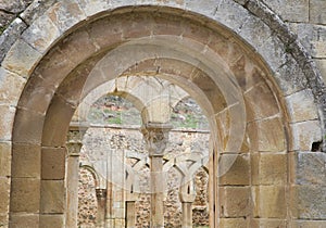 Cloister of San Juan de Duero Monastery in Soria