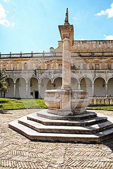 The cloister of San Martino chartreuse in Naples