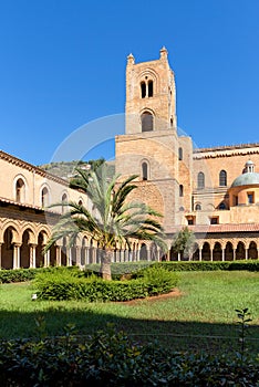 Cloister tower at the Monreale Abbey