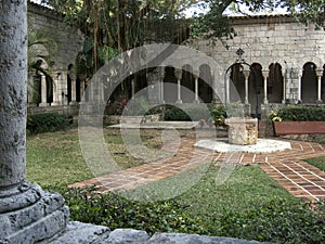 Cloisters of the Ancient Spanish Monastery in Miami, Florida
