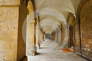 Cloisters of new building, Magdalen College, University of Oxford