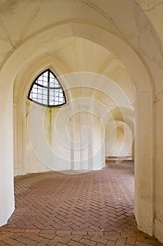 cloisters, Zelena Hora near Zdar nad Sazavou, Czech Republic