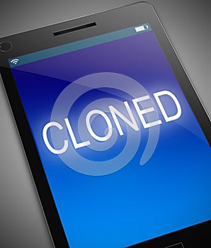 Cloned phone concept.