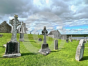 Clonmacnoise Monastery, County Offaly, Ireland