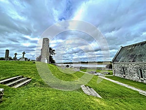 Clonmacnoise Monastery, County Offaly, Ireland