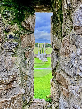 Clonmacnoise Monastery, County Offaly, Ireland