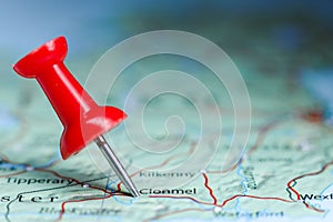 Clonmel, Ireland pin on map