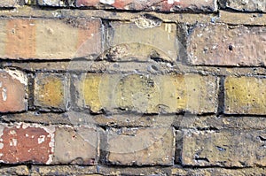 Close bricks wall