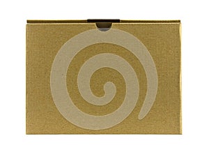 Close brown paper box
