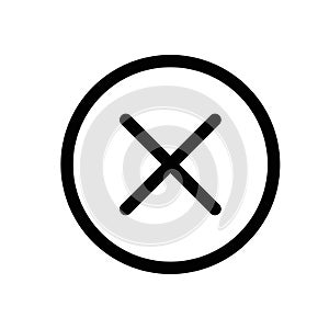 Close Button Icon Set User Interface Symbols for Web and App Design