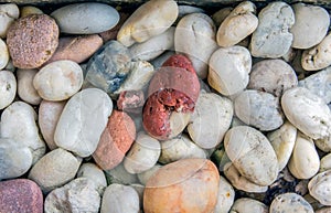 Close colorful stone background