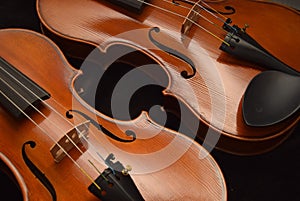 Close detail of two violins 1