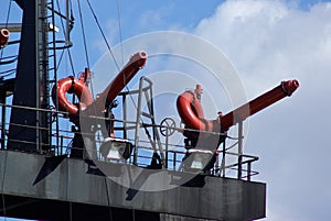 Close details of a Fire Fighting Rescue Boat