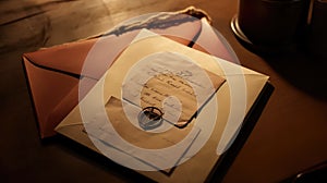 close envelope on desk