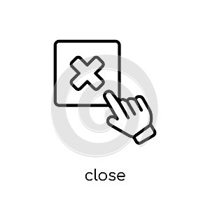 Close icon from Webnavigation collection.