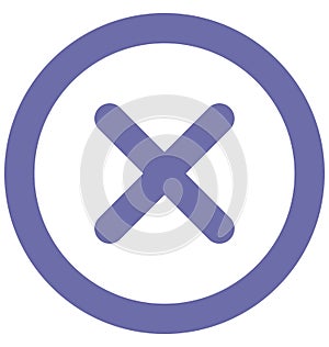 Close Isolated Vector Icon which can easily modified or edit