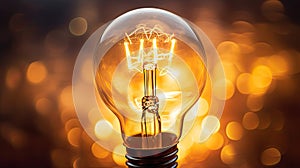 close light bulb abstract