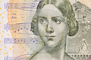 A close look of swedish kronor banknote