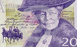 Details of swedish kronor banknote