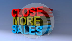 Close more sales on blue