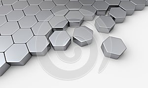 Close packed hexagons