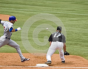 Close play at first base