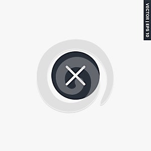 Close, premium quality flat icon