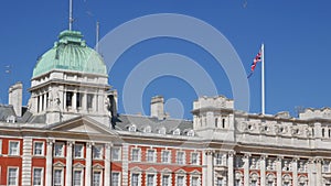 Close shot of the buildings in Horseguards Parade
