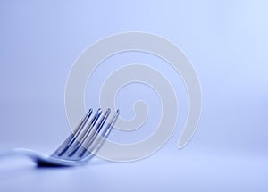 Close shot of a table fork and knife