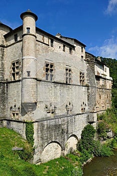 Lacaze Castle on the banks of the Gijou River photo