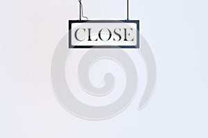Close sign on white background