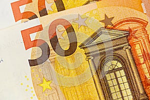 Close up of the 50Euro bill