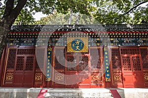 A close-up of the Abbot of Beijing Tanzhe temple