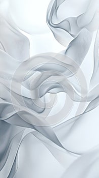 Abstract Swirling Gray Fabric with Delicate Texture
