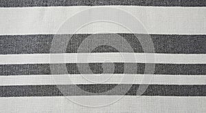 Close Up Abstract Gray and White Striped Woven Textile Pattern