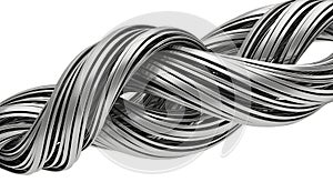 Abstract Metallic Braided Cables